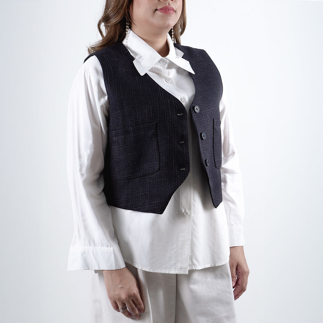 Ha-Eun Vest and Shirt Set